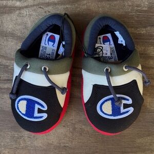 Champion Kids' Red and Black Slippers